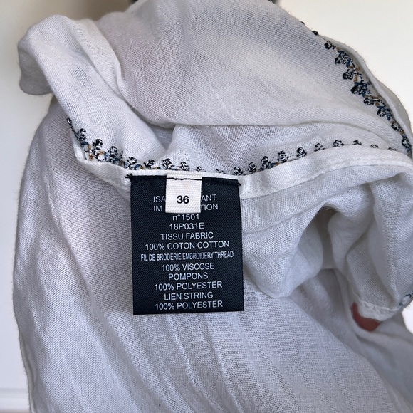 Isabel Marant (Isalebl ètoile) Boho Long Sleeve Top 
Size AU S - Picture 8 of 10